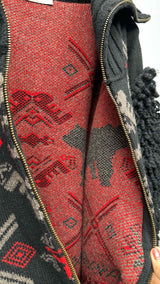 Stella McCartney Fuzzy-sleeve Nordic Knit Jacket