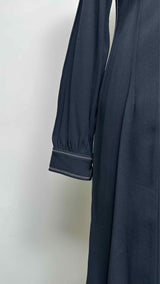 Marni L/S Assymetrical Stitching Bow-scarf Dress