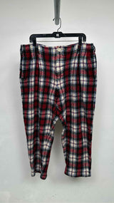 Comme Des Garcons Shirt Boiled Wool Plaid Wide Pants