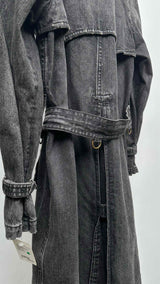 Junya Watanabe MAN X Aquascutum Distressed Denim Trench Coat