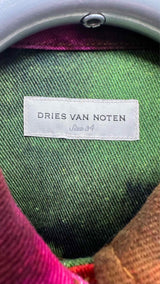 Dries Van Noten Multi-color Gradient Denim Jacket