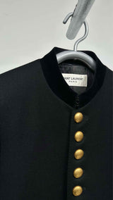 Saint Laurent Metal-button Officer Military Coat