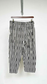 Homme Plisse Geometric Pleated Cropped Easy Pants