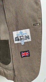 Vivienne Westwood Man Houndstooth Orb-embroidered Blazer Jacket