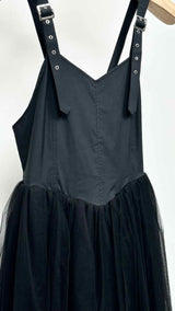 Women's Noir Kei Ninomiya N/S Buckled Tulle-Over-lay Dress