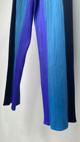 Pleats Please Color-blocking Pleated Easy Pants