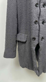 Comme Des Garcons Homme Plus Pilling Boiled-wool Collarless Coat