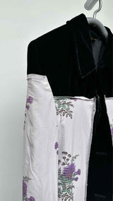Comme Des Garcons Constructed Paneled Floral Coat