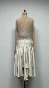 LOEWE "Mixed-Media" Pleated Bottom Dress