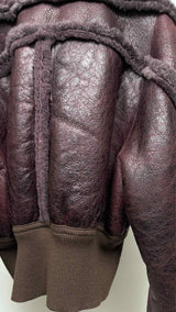 Rick Owens Girdered Shearling Bomber Jacket