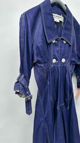 Junya Watanabe Waxed Gathered Trench Dress