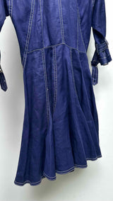 Junya Watanabe Waxed Gathered Trench Dress