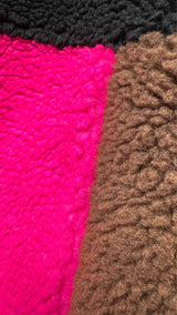 Eye/ LOEWE/ Nature Fleece Patchwork Zip-up Jacket