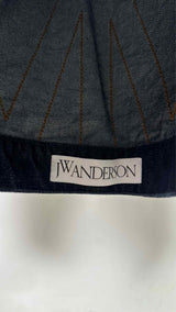 JW Anderson Swan-printed BAck-embroidered Denim Jacket