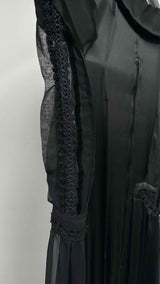 Comme Des Garcons Detailed Silk Maxi Dress