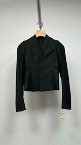 Rick Owens Collarless Cropped Blazer Jacket