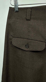 Evan Kinori High-waisted Houndstooth Wool Pants