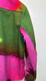 Dries Van Noten Multi-color Gradient Denim Jacket