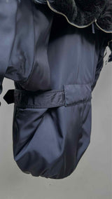 PRADA Re-nylon Shearling Lining Feather Bomber Jacket