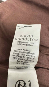 Studio Nicholson Piston Lamb Leather Jacket