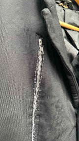 Comme Des Garcons Homme Plus Distressed Front-zip Blazer Jacket