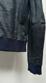 Dolce & Gabbana Laser-cut Leather Bomber Jacket