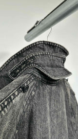 Junya Watanabe MAN X Aquascutum Distressed Trench Denim Coat