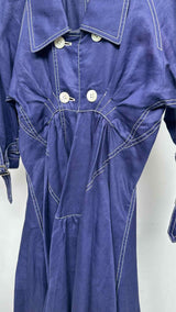 Junya Watanabe Waxed Gathered Trench Dress