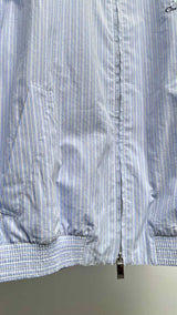 Christian Dior Mock Neck Striped Light Bomber Jacket