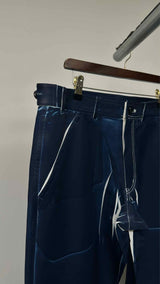 Comme Des Garcons Shirt Denim-print Pants