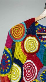 Comme Des Garcons Multi-color Crochet Sweater