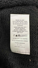 Eckhaus Latta L/S Back-open Mesh Knit Long Dress