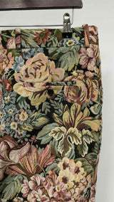Alexander McQueen Floral Jacquard Pants