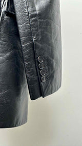 Balenciaga Double-breast Leather Short Coat