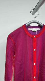 Comme Des Garcons Tulle Layered Cardigan