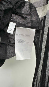 Thom Browne Silk Organza Cropped Cardigan