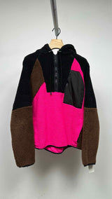 Eye/ LOEWE/ Nature Fleece Patchwork Zip-up Jacket