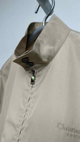 Christian Dior Zip-up Logo Embroidered Bomber Jacket
