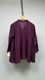 Daniela Gregis L/S Plaid Oversized Blouse