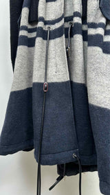 Sacai Zip-up Hybrid Knitted Coat