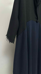 Daniela Gregis S/S Twotone Oversized Wool Dress