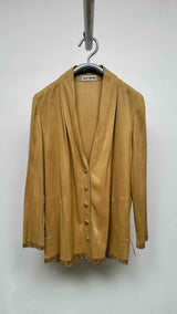 Issey Miyake Fringe-edge Shawl-collar Over Jacket