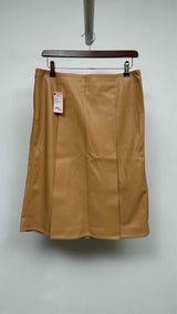 Stella McCartney Front-slit Faux-leather Midi Skirt