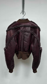 Rick Owens Girdered Shearling Bomber Jacket