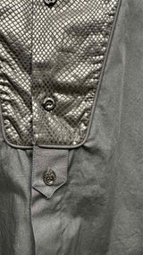 Vivienne Westwood Man Python Print Front Panel Long Shirt