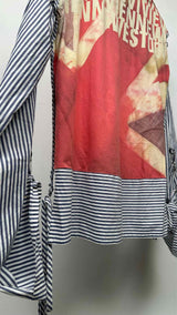Vivienne Westwood Man Stripe Hybrid Bordage Muslin Shirt