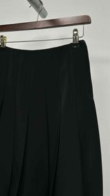 Noir Kei Ninomiya Sheer-bottom Pleated Buble Long Skirt