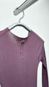 Rick Owens L/S Rib Knit Side-slit Dress