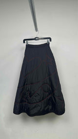 JC De Castelbajac Quilted A-line Wide Long Skirt