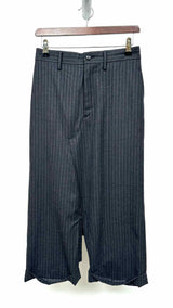 Junya Watanabe High-waisted Drop-crotch Stripe Wide Pants